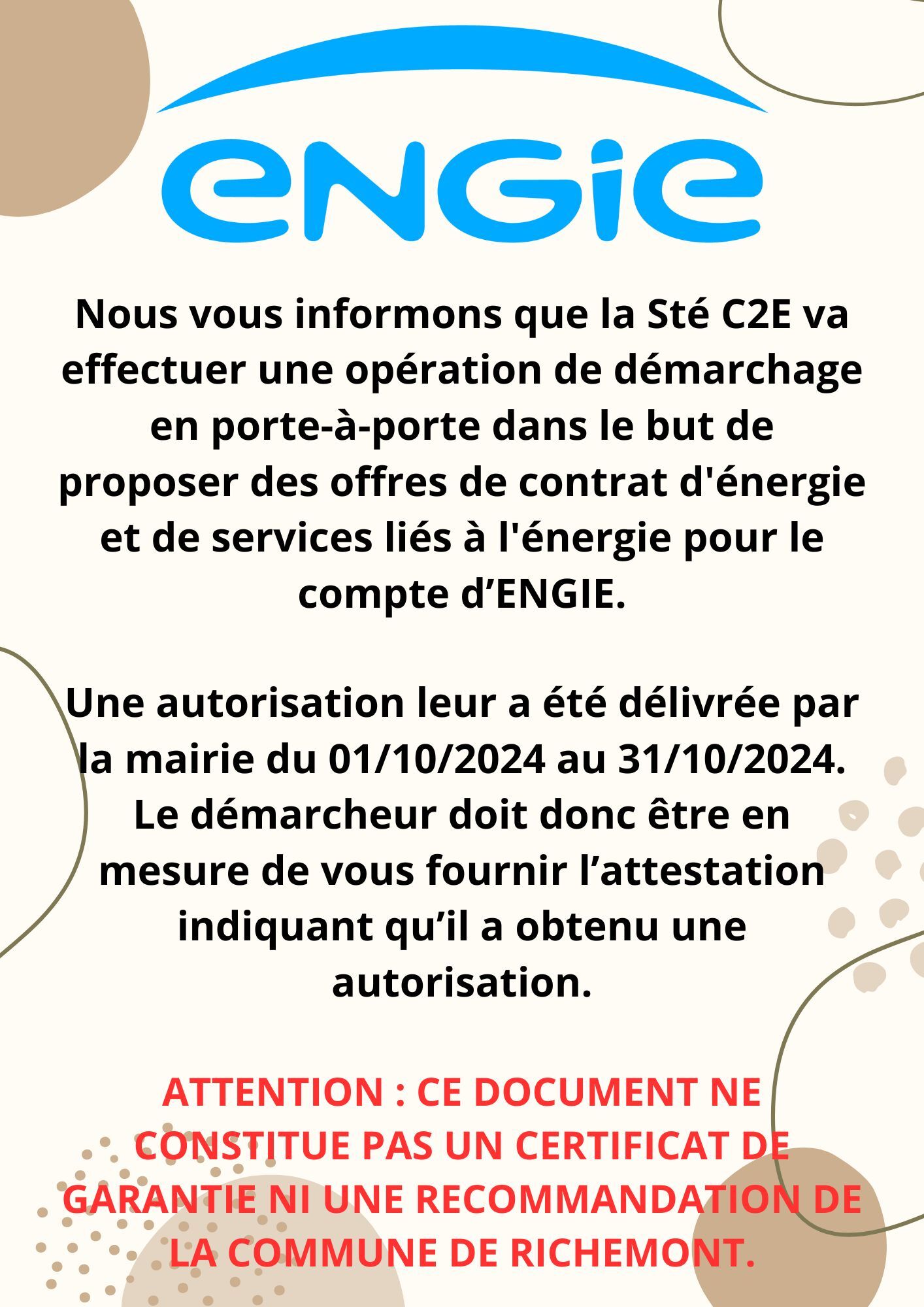 DEMARCHAGE ENGIE