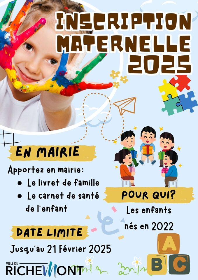 INSCRIPTION MATERNELLE